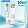 UGOURD Cavo Ethernet Piatto Cat6 1Gbps 1000Mbps, Cavo Patch LAN RJ45 Cat 6 ad Alta Velocità e Basso Profilo per Xbox, Router, Smart TV