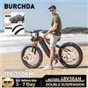 BURCHDA NUOVO HC26 Bici Elettrica 2000W 55KM/H con Doppio Motore, Batteria al Litio 48V30AH, Pneumatici Fat da 26 Pollici 4.0, E-Bike da Montagna per Adulti