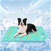 TFSZE Tappetino rinfrescante per cani,auto raffreddante,cuscino rinfrescante estivo per cani,Cuccia Refrigerante Lavabile,per Animali di Piccola Media(50 x 60 cm/Verde)