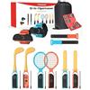 Generico Kit Sportivo 12-in-1 compatible with Nintendo Switch/OLED/Switch 2, con Racchette da Tennis, Mazze da Golf, Spade