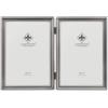 Lawrence Frames - Cornice per foto in peltro antico, 15 x 18 cm, motivo bordi con perline