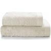 osama home SWEET HOME - Asciugamani Bagno Viso e Bidet in Spugna di Cotone Certificato OEKO-TEX e Filati Riciclati, Set con Asciugamano Bagno 50x100 e Ospite 40x50 Morbido, Assorbente e Resistente