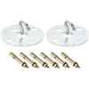 PATIKIL 212lbs 80mm Acciaio Soffitto Ganci 2pz Soffitto Ventola Gancio Pad Occhielli Piastra Muro Gancio Hardware con Montaggio Viti per Pensili Lampada Portapiante