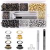 winbest Set di 600 occhielli con occhielli da 5 mm, set di pinze per occhielli in 4 colori, occhielli per telone, borchie forate, occhielli in metallo, per tessuto, scarpe, pelle