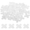 sourcing map Distanziatori per piastrelle a forma di croce, 8 mm, 400 pezzi, distanziatori per piastrelle da parete e pavimento, strumenti per l'installazione di piastrelle in ceramica, bianco