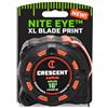 Crescent Lufkin LM1316B-02 - Metro a nastro magnetico SHOCKFORCE NITE Eye, 4,6 m