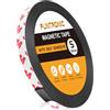Flintronic 5M Rotolo di Nastro Magnetico, Nastro Magnetico Autoadesivo, Striscia Calamitata con Nastro Adesivo 3M, per Tende, Foto, Poster, Magneti per Frigorifero, Zanzariere, Domestico(1cm*1.5mm)