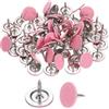 QUARKZMAN 60pz Chiodi per Rivestimenti, Testa Piatta da 11mmx10mm Chiodi Decorativi per Mobili Puntine da Spingere per Mobili Divani Testate, Rosa