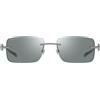 Gucci Occhiali da Sole GG1703S 002 Argento/Verde Specchiato Unisex 55/17/140