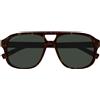 Gucci Occhiali da Sole GG1856S 002 Marrone/Verde Uomo 57/15/145