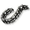 COOLSTEELANDBEYOND Classico - Bracciale da Uomo, Catena di Bicicletta, Acciaio Inossidabile, Finitura Ruvida