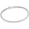 Treasure Bay Bracciale da uomo e da donna, in argento sterling 925, 2,3 mm, catenina in argento italiano, lunghezza: 17,5 cm, 18,5 cm, 19,5 cm, 21 cm, 22 cm, fino a 23 cm, 23 cm, Argento, Nessuna