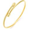 COOLSTEELANDBEYOND Sottile Unisex Bracciale da Uomo Donna, Braccialetto del Polsino, Acciaio Inossidabile, Cavo Intrecciato