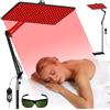 Peelanmall 200 LED per terapia a luce rossa per corpo intero e viso, dispositivo per terapia a luce rossa, 5 livelli e timer, lunghezza d'onda Tri-onda (660 nm/850 nm/940 nm), con supporto regolabile e occhiali