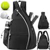 Leikurvo borsa da tennis, zaino unisex grande pickleball, a tracolla, per racchette da tennis, badminton, altri accessori