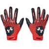 Under Armour Clean Up - Guanti da baseball da uomo (003), nero/arancione scuro/bianco, XXL