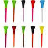 Chatonshen 10 Pezzi Golf Chiodi Limitatori Plastica Doppio Punta Cuscino in Gomma Facile Inserimento Pratica Adatti per Allenamento Regalo Casa, 83 Millimetri