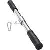 QSTDGVPW 1 Pezzo Barra LAT Pulldown Maniglia Cavo Attacco Pesi Pressa Acciaio Cromato Impugnatura Gommata Antiscivolo Adatto per Allenamento Braccia Palestra