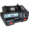 INTEC - Fornello a gas portatile 2200W Etna Accensione Piezo Valigetta Cartuccia Gas Campeggio Escursionismo Cantiere Cottura Esterna