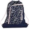Satch Sacca Sportiva Borsa Sportiva per Ragazze e Ragazzi con Tasca con Cerniera, 12 Litri, agganciabile agli Zaini Bloomy Breeze - Blu Scuro