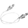 Folpus Connettore a Clip per Scherma Morsetto per Cavo Maschera Cord in Acciaio Inossidabile PP Chiusura Sicura Competizione Adatto per Squadre Professionali