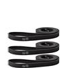 Dittmann Confezione da 3 fasce di resistenza Superband, modello light (leggero), forza di trazione 24 kg, lunghezza 1 m, colore nero