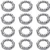 QUARKZMAN Cuscinetto a Sfere per Pedivella della Bicicletta 2/7Pollice (6.35mm) x 9 Sfere, 12pz Cuscinetti a Sfere di Ricambio per Cuscinetti Inferiori da Mountain Telaio Ruota Bicicletta