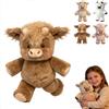 Generico Peluche Di Muccas Delle Highlands Che Corre, 45 Cm Adorabile Muccas Pelosa Che Corre Peluche, Adorabile Giocattolo In Figura Di Bambola Da Collezione, Morbidi Cuscini A Forma Di Animale Per Casa