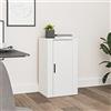 KTHLBRH Credenza Bianca 40x33x70 cm in Legno Multistrato mobile vetrina Mobiletto Multiuso mobiletto mobili soggiorno, per Soggiorno, Camera, Ufficio