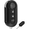 Oupdate Custodia Guscio Chiave per Fiat 500, 3 Tasti - Telecomandi per Auto con Lama, Cover Chiave Ricambio per Fiat 500, Punto, Panda, Bravo, Evo, Grande, Ducato, Lancia Y