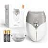 TOUCHBeauty Rasoio elettrico 2025 da donna, rasoio senza fili per pelle setosa e liscia, bagnata/secca, ideale per viaggi grigio