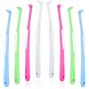 TNSOYCA 8 Pezzi Spazzolino Monociuffo, Scovolino per Pulizia Denti con Coperchio, Spazzolino Tuft, per Pulizia di Dettagli e Apparecchi Ortodontici(Bianco, Verde prato, Carminio, Azzurro cielo)