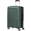 American Tourister Flashline - Spinner M, Suitcase, 67 cm, 69/75 L, Green (Dark Forest)