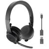 Logitech Cuffie riduzione del rumore wireless con microfono Logitech Zone 900 - Nero - refurbished