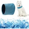 Myluatye Collare refrigerante per cani, scaldacollo, traspirante, dissipazione del calore, bandana rinfrescante, sciarpa estiva per animali domestici (blu)
