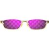 Gucci Occhiali da Sole GG1278S 005 Oro/Viola Specchiato Unisex 55/19/140