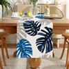 DecorMommt Runner Tavola Blu Grigio Runner da Tavolo Lino Lavabili Centrini Moderni per Mobili Salotto Letto Runner per il Tavolo per Casa Cucina Matrimonio Feste Decorazione per Tavolo 33 x183 CM