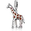The Charmery Ciondolo a forma di giraffa, in argento 925, compatibile con braccialetti Pandora, Trollbeads, Chamilia, Biagi e molti altri braccialetti con ciondoli del Regno Unito.