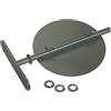 APROS Articolo fumisteria Linea Legna: Valvola a farfalla intercambiabile per tubi diametro 150 mm, colore grigio.