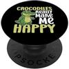 Funny Crocodile Hunter Costume Adult Des I coccodrilli mi rendono felice Tu non sei così divertente coccodrillo PopSockets PopGrip Adesivo