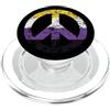 Non Binary Flag Peace Sign Vintage Tees Bandiera non binaria segno pace vintage PopSockets PopGrip per MagSafe