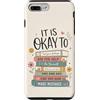 Books Over People Co Custodia per iPhone 7 Plus/8 Plus Va bene sentire i tuoi sentimenti leggere i libri