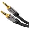 KabelDirekt - Cavo audio AUX jack 3,5mm - 4,5m - connettori in metallo
