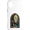 Holy Art Custodia per iPhone 16 Plus Nostra Signora Di Lourdes Grotta Mariana Mosaico Sacro Arte Fede