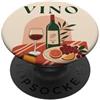 Sunday Line Studio Vino Wine Lover Bottiglia di vino Uva Vigneto PopSockets PopGrip Adesivo