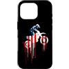 Paint Dripping Patriotic 4th of July US Custodia per iPhone 16 Pro Dirt Bike Motocross Bike Bandiera Americana USA Drip Graffiti