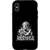 Ancient Greek Philosophy Aristotle Icon Custodia per iPhone X/XS Ritratto filosofo greco antico di Aristotele