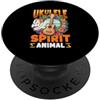 Funny Ukulele Musician Hawaiian Music Ap Ukulele Is My Spirit Animal - Divertente lettore musicale hawaiano PopSockets PopGrip Adesivo