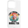 Retro Pig I Can't Imagine Life Without B Custodia per iPhone 15 Pro Max Simpatico maiale retrò Non riesco a immaginare la vita senza Bubble Tea
