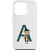 Timowo Studio Custodia per iPhone 13 Pro Giraffa Diploma Lettera A Alfabeto Animale